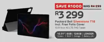Computer Mania Packard Bell Silverstone T18 Incl. Free Folio Cover 10.51 Inch 4G LTE FHD Tablet offer
