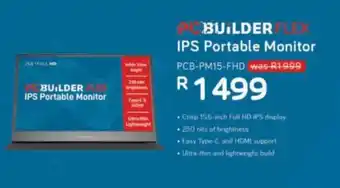 Computer Mania PC BUILDER Flex IPS Portable Monitor offer