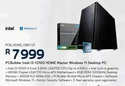 Computer Mania PCBuilder Intel i3-12100 HOME Master Windows 11 Desktop PC offer