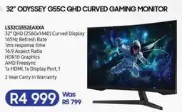 Computer Mania Samsung 32" odyssey g55c qhd curved gaming monitor offer