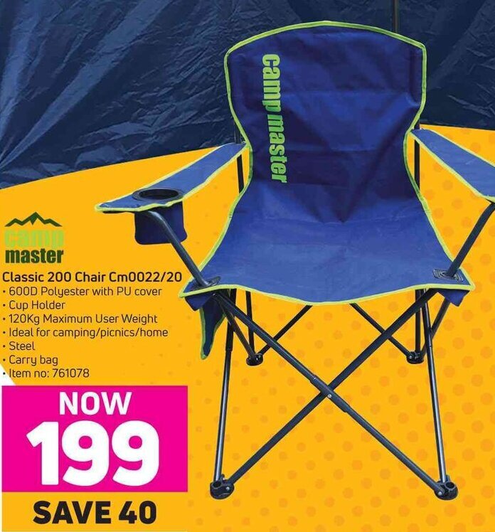 Camp Master Classic Chair Cm0022/20 offer at Game