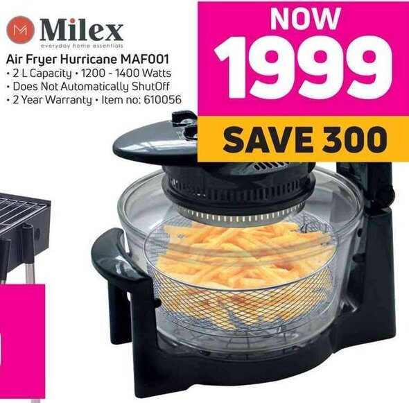 Milex hurricane air fryer best sale