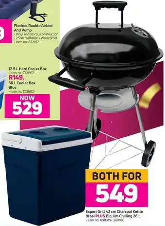 Game Expert Grill 43 Charcoal Kettle Braii Plus Big Jim Chilling 26L offer