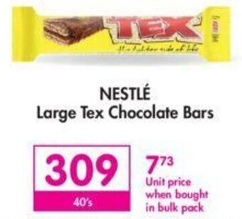 Makro Nestlé Large Tex Chocolate Bars 40's offer