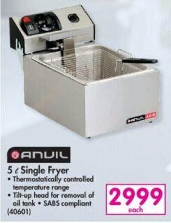 Makro Anvil 5L Single Fryer offer