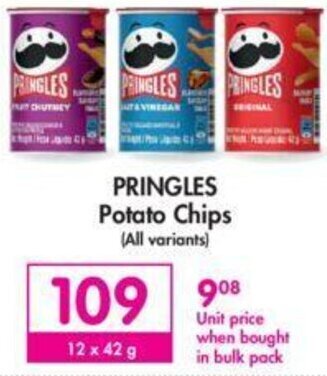 Makro Pringles Potato Chips 12 x 42g offer