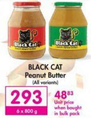Makro Black Cat Peanut Butter 6 x 800g offer
