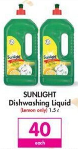 Makro Sunlight Dishwashing Liquid 1.5L offer