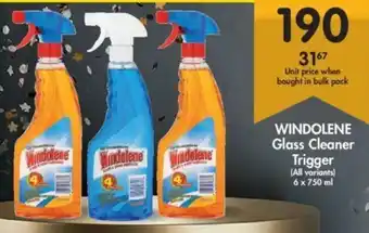 Makro Windolene Glass Cleaner Trigger 6 x 750ml offer
