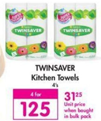 Twinsaver Kitchen Towels 4's