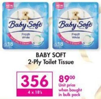 Makro Baby Soft 2-Ply Toilet Tissue 4 x 18's offer