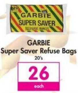 Makro Garbie Super Saver Refuse Bags 20's offer