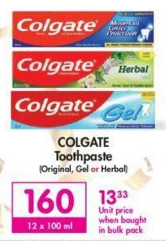 Makro Colgate Toothpaste 12 x 100ml offer