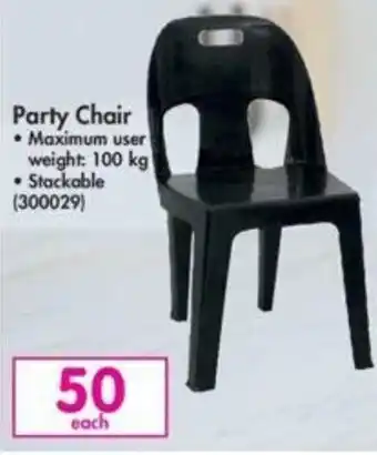 Makro Party Chair 100kg offer