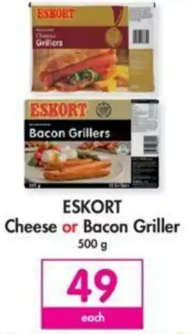 Makro Eskort Cheese or Bacon Griller 500g offer