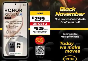 MTN HONOR X7d 5G AI offer