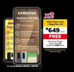 MTN Samsung Galaxy A56 5G + A26 5G offer