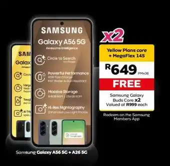 MTN Samsung Galaxy A56 5G + A26 5G offer