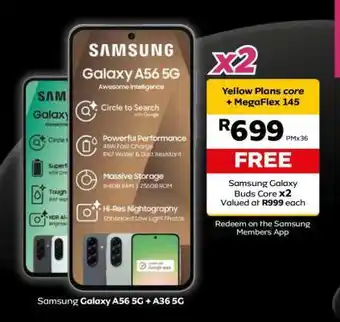 MTN Samsung Galaxy A56 5G + A36 5G offer