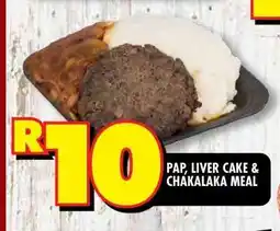 Shoprite Pap, Liver Cake & Chakalaka Meal offer