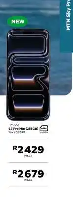 MTN iPhone 17 Pro Max (256GB) offer