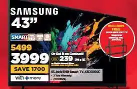 HiFi Corp Samsung 43 FHD Smart TV offer