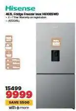 HiFi Corp Hisense 463L Fridge Freezer Inox H610BSWD offer