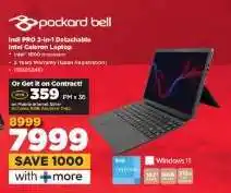 HiFi Corp Packard Bell Intel PRO 3-in-1 Detachable Intel Celeron Laptop offer