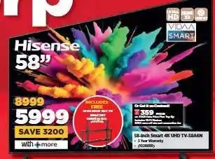 HiFi Corp Hisense 58 offer