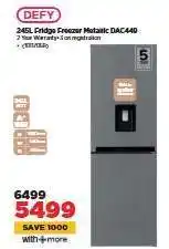 HiFi Corp DEFY 245L Fridge Freezer Metallic DAC440 offer