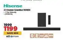 HiFi Corp Hisense 2.1 Channel Soundbar HS21800 offer