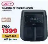 HiFi Corp DEFY 7.5L Digital Air Fryer DAF 3376 DB offer