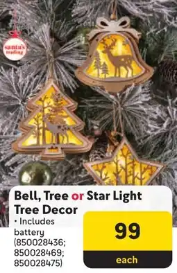 Makro Bell, Tree or Star Light Tree Decor offer