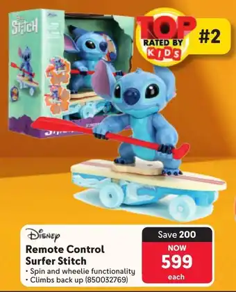 Makro Disney Remote Control Surfer Stitch offer