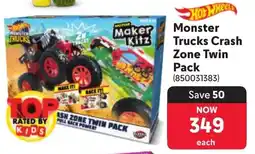 Makro Hot Wheels Monster Trucks Crash Zone Twin Pack offer