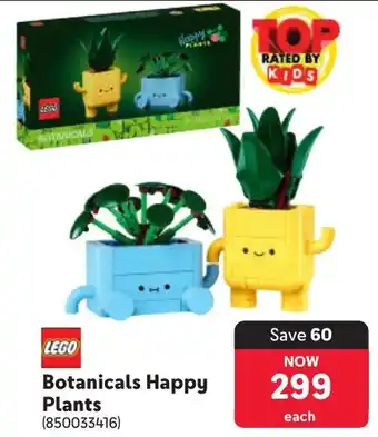 Makro LEGO Botanicals Happy Plants offer