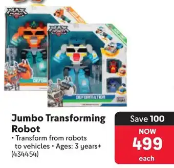 Makro Jumbo Transforming Robot offer
