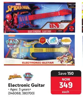 Makro Spiderman or Paw Patrol Electronic Guitar offer