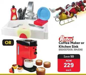 Makro Redbox Coffee Maker or Kitchen Sink offer