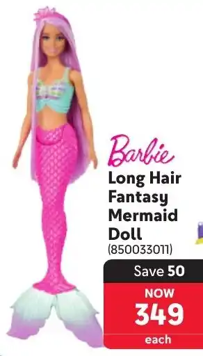 Makro Barbie Long Hair Fantasy Mermaid Doll offer