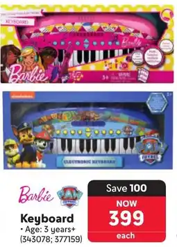 Makro Barbie or Paw Patrol Keyboard offer