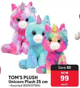 Makro TOM'S PLUSH Unicorn Plush offer