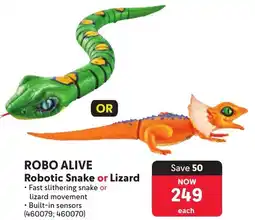 Makro Robo Alive Robotic Snake or Lizard offer