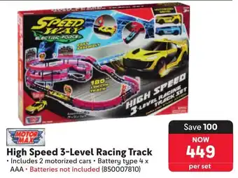 Makro Motor Max High Speed 3-Level Racing Track offer