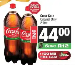SuperSpar Coca-Cola Original Only offer