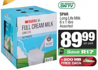 SuperSpar SPAR Long Life Milk Assorted offer