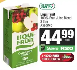 SuperSpar Liqui Fruit 100% Fruit Juice Blend Assorted offer