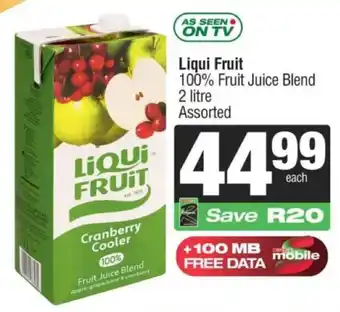 SuperSpar Liqui Fruit 100% Fruit Juice Blend Assorted offer
