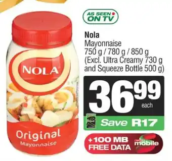 SuperSpar Nola Mayonnaise offer