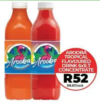 1UP Arooba tropical flavoured drink concentrate offer